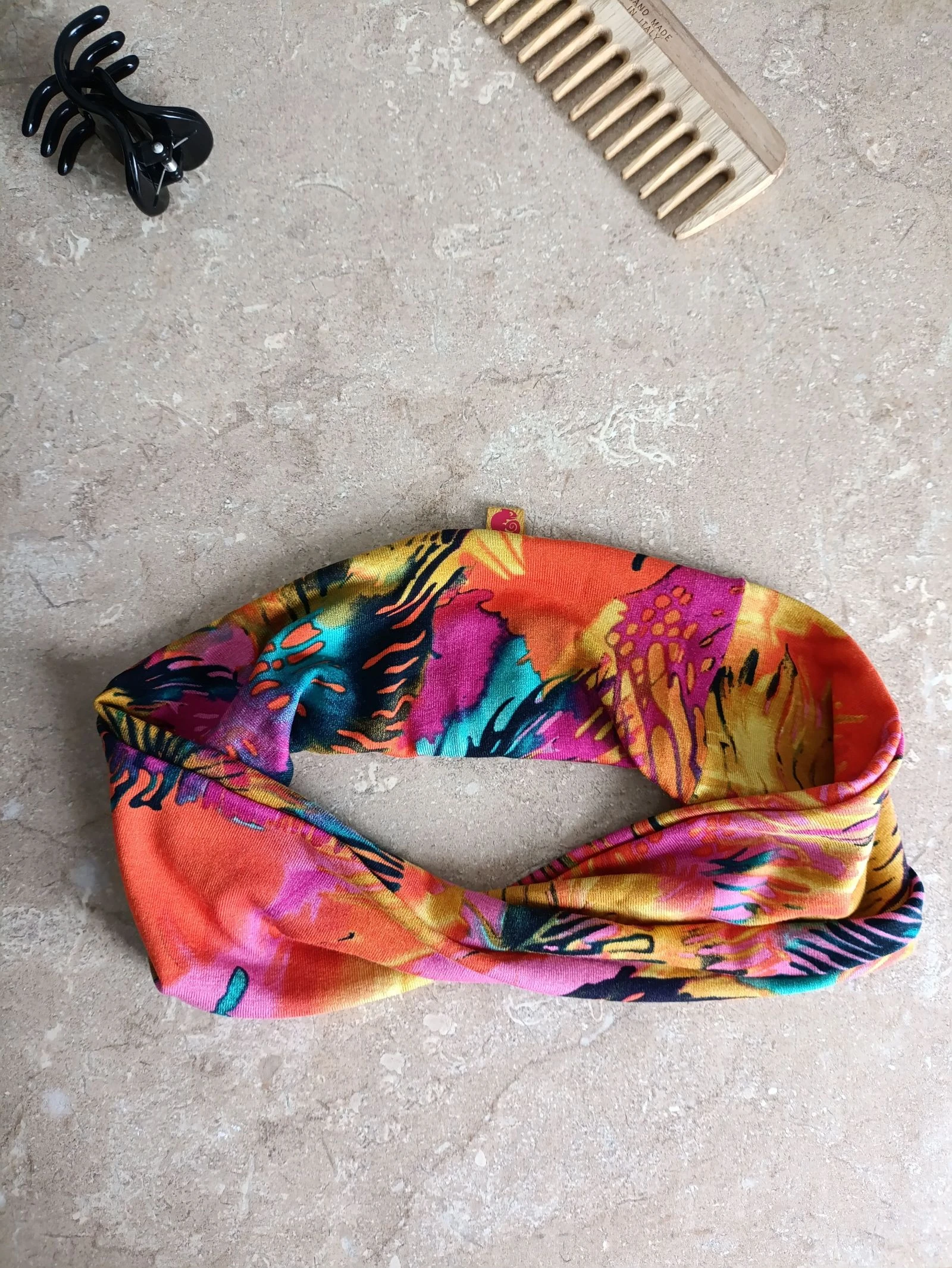 Faixa de cabelo mulher - laranja & multicolorido – photo 2